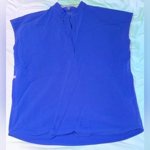 Figs Women’s Rafaela Oversized Scrub Top XXS - Electric Blue